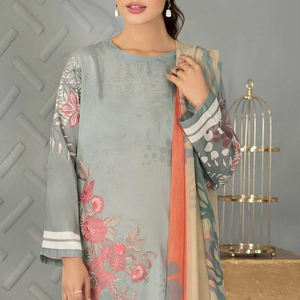 2025 traje de lino Salwar Kameez pakistaní de alta calidad para mujer, ropa de mujer de alta calidad, producto de venta superior, traje de lino - Product Image 2