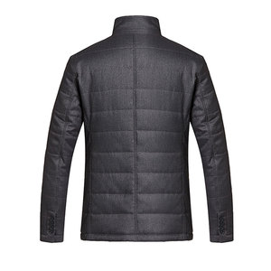 Veste d'hiver poids lourd pour hommes High Street multi-poches lâche fermeture éclair veste en toile décontractée blouson aviateur chaud pour hommes - Product Image 2
