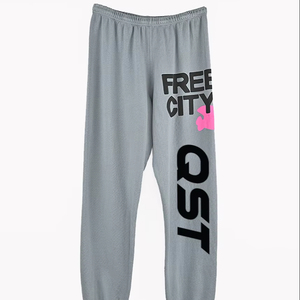 Pantalones de chándal unisex de algodón con logotipo personalizado, pantalones de lona informales de cintura media elásticos para deportes de invierno para hombres y mujeres - Product Image 1