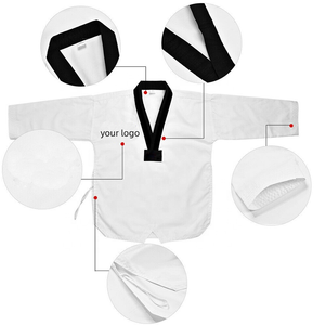 Uniforme de maître de taekwondo pour adultes de formation professionnelle Conception à col en V par Maximize Wear pour les arts martiaux de karaté - Product Image 2