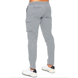 Hot Selling <b>Men</b> <b>Casual</b> Jogger Pants Breathable Quick Dry Polyester Cotton <b>Elastic</b> <b>Waist</b> - Product Image 6