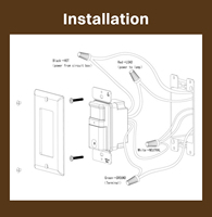   Détecteur de mouvement infrarouge mural PIR 120V 60Hz avec modes automatique et manuel pour l'éclairage intérieur américain