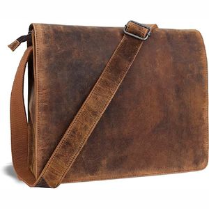 Nouveau 2025 Vente en gros de sac de bureau en cuir véritable de qualité professionnelle pour hommes sac en cuir de haute qualité pour affaires OEM avec logo personnalisé - Product Image 3