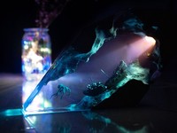 Lampe de chevet LED en bois Kraken Cove avec design de pieuvre, en résine, en forme de naufrage, pour la décoration intérieure et les cadeaux