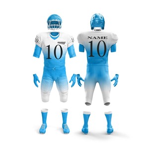 Jersey y Pantalones de Fútbol Americano Ligeros Personalizados |   Uniforme de Fútbol con Camiseta y Pantalones |   Ropa Deportiva Transpirable de Poliéster - Product Image 4