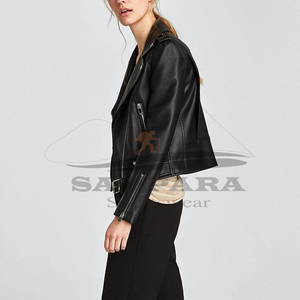 Increíble ropa de calle Chaquetas de moda para mujer Ropa de cuero Tallas grandes Estilo de moda Abrigo de lona para uso diario - Product Image 6