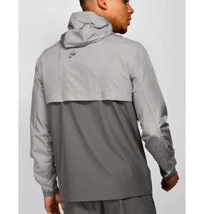 Conjunto Deportivo de Dos Piezas con Chaqueta Cortavientos y Pantalones Deportivos para Hombre, con Logotipo Personalizado Estampado, Estilo Urbano, de Poliéster/Nailon, para Otoño - Product Image 2