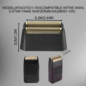 Juego de 4 Cuchillas de Repuesto Negras para Afeitadora Eléctrica de Doble Cuchilla, con Lámina y Cuchilla de Corte, Alimentación USB, Lavable, para Uso Facial - Product Image 3