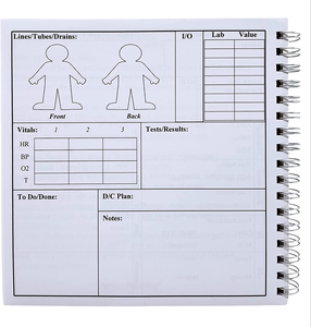 Informe de enfermería Libros de notas Impresión al por mayor personalizada Hojas médicas diarias Cuaderno Diario para Doctor Enfermeras - Product Image 3