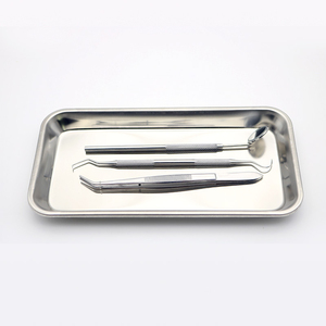 3 Pcs Manuel Dentaire Hygiène Bucco-Dentaire Kit Instrument de Nettoyage des Dents en Acier Inoxydable Grattoir à Tartre Détartreur Miroir Pince à Épiler Outils de Sonde - Product Image 3