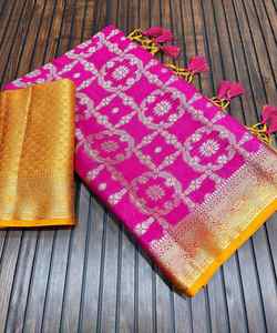 Blusa de encaje sari con Secuencia para mujer - Product Image 2