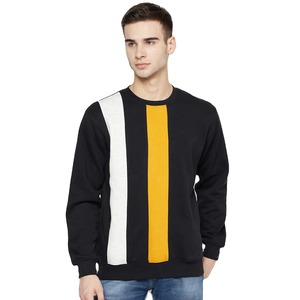 Sweat-shirt en molleton de coton et polyester de qualité décontracté pour homme, impression de logo personnalisée, col rond uni, imperméable, respirant, doublé, hiver - Product Image 1