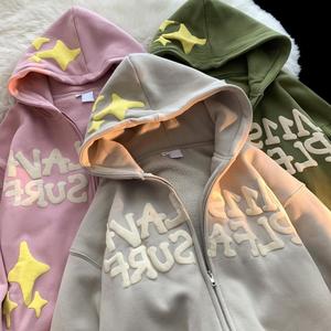 Custom 400-500 Gsm <b>Oversize</b> Heavyweight 3D for Chenille Embroidery <b>Long</b> Sleeve Fleece Pullover <b>Hoodie</b> Winter 100% Cotton - Product Image 4