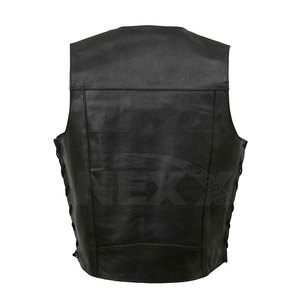 Gilet en cuir pour homme en matériau durable - Vêtement d'extérieur décontracté pour l'hiver, de haute qualité, coupe confortable, nouvelle arrivée - Product Image 2