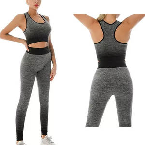 New Design Workout Gym Fitness Clothing Women <b>Bra</b> leggings Sets New Style Casual Wear Oversized Women Legging <b>Bra</b> - Product Image 2