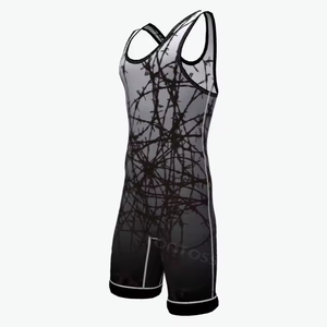 Wholesale Customize Wrestling <b>Singlets</b> for <b>Men</b> Adults Sublimation Custom Spandex/Polyester Quick Dry Breathable OEM - Product Image 5