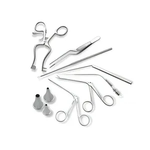ชุดเครื่องมือผ่าตัดหู คอ จมูก ระดับ Class II คีมสแตนเลสแบบใช้มือ คีมหนีบ คีมตัด - Product Image 1