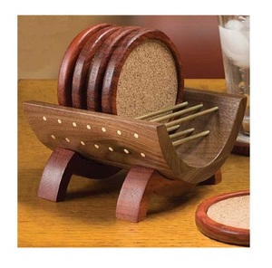 Venta al por mayor de posavasos de madera de acacia, almohadillas Frinks, Material ecológico, accesorios de decoración de mesa - Product Image 2
