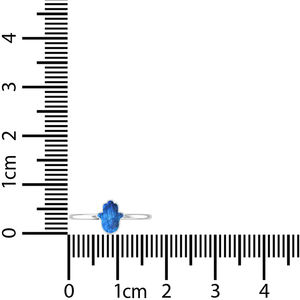 Anillo apilable de Plata de Ley 925, ajuste de bisel, piedra preciosa labradorita, forma de Ahimsa, rebanada, moda, moda, boda Unisex - Product Image 5