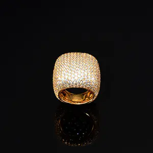 Anillo de Diseñador Unisex con Diamante Moissanite de Lujo de 0.5 Quilates, Engaste de Plata 925 - Product Image 3