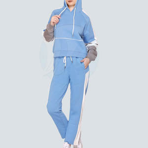 Chándal de manga larga de secado rápido para mujer, ropa de calle, conjuntos para mujer, chándal con logotipo personalizado para mujer - Product Image 4