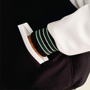 Veste de sport d'hiver unisexe de haute qualité, uniforme de baseball décontracté personnalisé, veste de style bomber universitaire avec col montant - Product Image 5