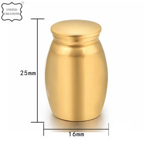 Urne de crémation en acier inoxydable de nouveau style pour adultes pour exposer des bougies et des cendres Urne adulte en métal durable - Product Image 3