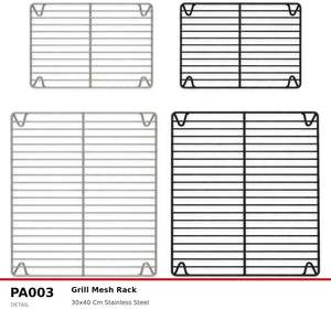 Support à sauces Fida Glaze Grid à pieds hauts 30x40 cm - Product Image 3