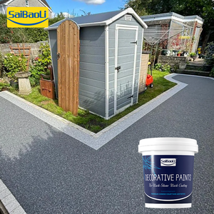 <span class=keywords><strong>Peinture</strong></span> décorative en résine effet pierre lavée – Revêtement de sol durable pour intérieur et extérieur, crée une belle texture de pierre naturelle - Product Image 4