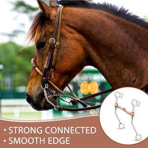 Cheval de qualité supérieure anglais équitation laiton Eggbutt Double articulation mèche culotte équine bride peu contrôle efficace doux - Product Image 5