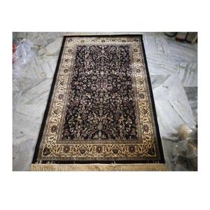 Alfombra de seda de algodón bordada a mano de calidad superior Alfombra de Cachemira para uso doméstico y hotelero disponible a precio mayorista - Product Image 1