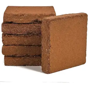 High quality Cocopeat blocks for plant media as a replacement for Cocopeat potting soil manufactured in Indonesia