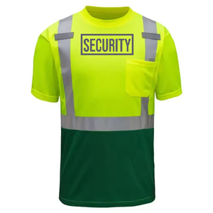 Gilet de sécurité haute visibilité respirant, à séchage rapide, réfléchissant, conforme à la norme ANSI classe 1, imperméable, logo personnalisé, vert, sécurité, travail, construction - Product Image 2