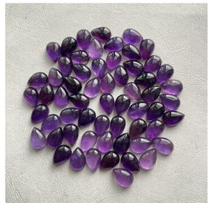 Amatista púrpura Corte ovalado 3mm Forma De Luna Piedras preciosas sueltas Alta calidad - Product Image 2