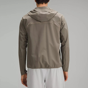 Ensemble de vêtements de sport avec étiquette personnalisée veste zippée coupe-vent ensemble court vêtements de plein air survêtements à capuche costumes de sport pour hommes - Product Image 5