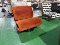 Fauteuil de salon moderne et élégant capitonné pour la maison, le bureau et l'appartement, marque Disen