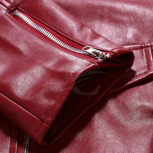 Chaquetas de Invierno para Hombre, Corte Ajustado, de Cuero Genuino y Lona, con Cuello Alto - Precio Bajo al por Mayor - Product Image 6