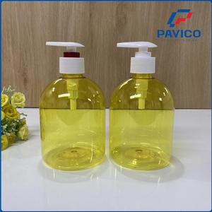 Botella de plástico PET de 500ml con bomba de loción Tamaño del cuello 28/410 para jabón líquido - Product Image 1