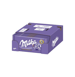 Auténticas barras de chocolate con leche alpina Milka de 100g con receta cremosa de leche alpina para distribución al por mayor. - Product Image 6