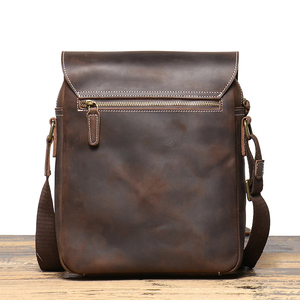 Designer Vintage Crossbody <b>Bag</b> <b>Men</b> Leather Waterproof Leather <b>Messenger</b> <b>Bag</b> - Product Image 6