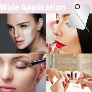 Espátula de Belleza de Acero Inoxidable Hecha a Medida, con un Solo Extremo Pulido y Pasivado contra la Oxidación, con Bolsa para Mezclar Productos de Artista y Herramientas de Maquillaje - Product Image 5