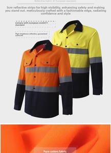 2026 반사 안전 조끼 고시인성 작업복 (건설 현장, 고속도로 유지보수 및 엔지니어링용) - Product Image 6