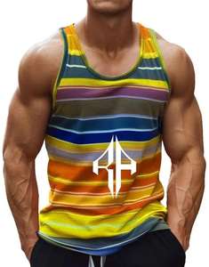 Camisetas sin mangas para hombre de color sólido nuevas al por mayor de alta calidad con el mejor nuevo diseño 100% algodón material logotipo personalizado para hombre - Product Image 6