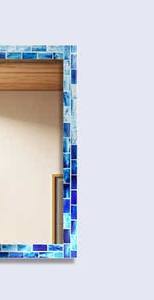 Espejo de pared con incrustaciones de resina de lujo único, declaración decorativa artesanal moderna para hogares y hoteles - Product Image 3