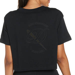 เสื้อครอปผ้าฝ้าย100% ออกแบบได้ตามต้องการเสื้อยืดสตรีทพิมพ์ลายบนผ้าใบฤดูหนาว - Product Image 2