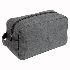 Beauty Case Personalizzato in Tessuto Melange 300D per Regali Promozionali e Aziendali, Beauty Case Personalizzato per Merchandising - Product Image 1