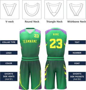 เครื่องแบบทีมบาสเก็ตบอลหลากสีชุดบาสเก็ตบอลชุดบาสเก็ตบอลแบบสั่งทำ - Product Image 6