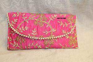 Bolso de mano/monedero/bolsas para mujer, regalos de devolución de recuerdo de boda para invitados, trabajo de Patti hecho a mano, favores de boda indios a granel - Product Image 3