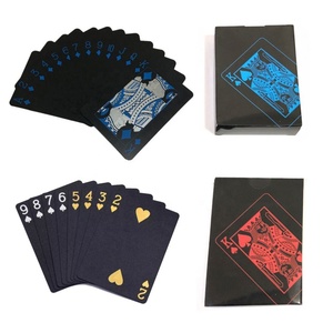 Набор для настольной игры на заказ, держатель для хранения Таро, футляр для игр, кожаные колоды, коробка для карточек, Золотая фольга, черный, серебристый цвет - Product Image 3