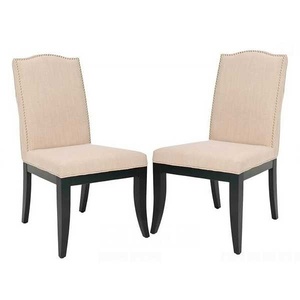 Chaises de salle à manger en bois massif de style européen Design moderne personnalisé Coussins en tissu de velours de haute qualité Bureau à domicile durable - Product Image 4